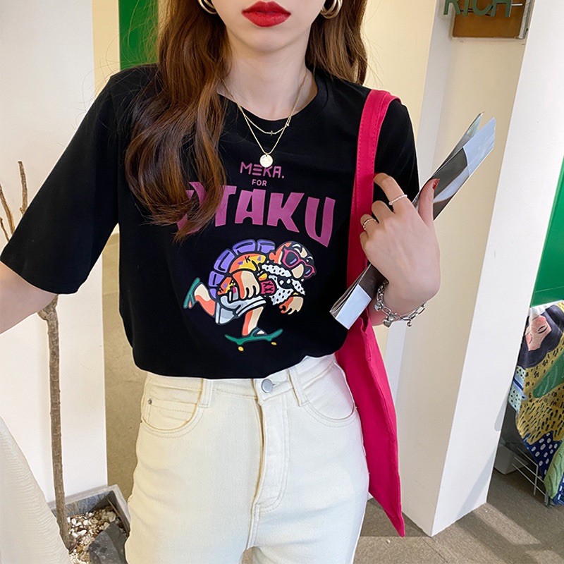 ÁO THUN NỮ IN HÌNH CHỮ OTAKU