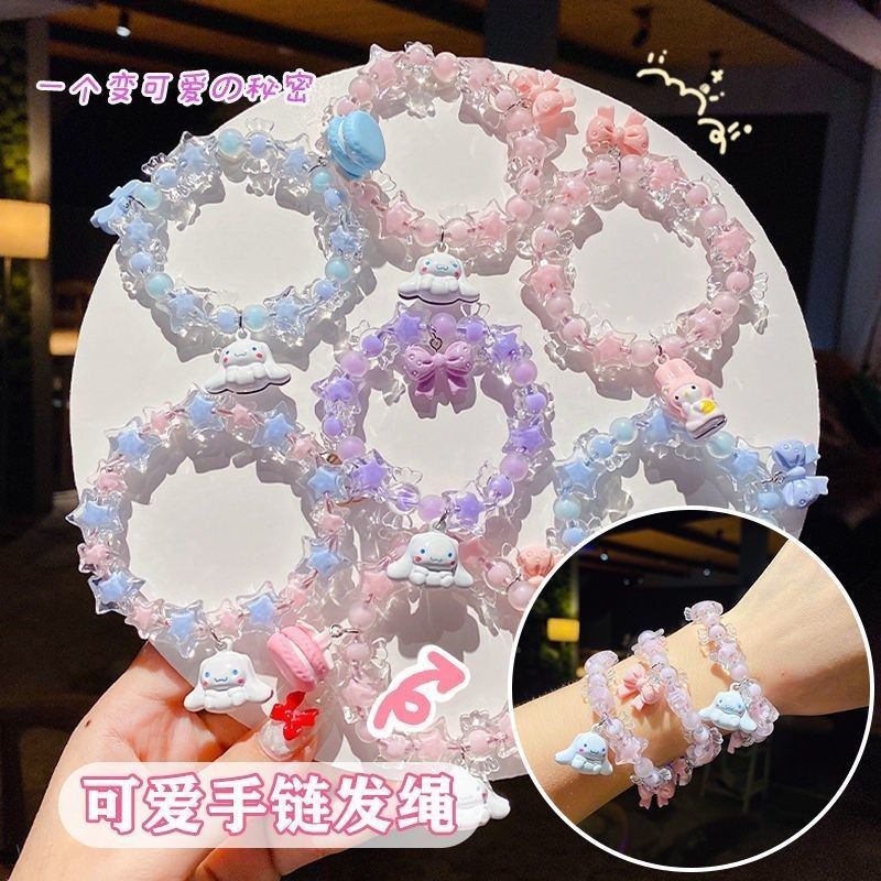 Vòng Tay Đính Hạt Pha Lê Màu Kẹo Dễ Thương Cho Nữ