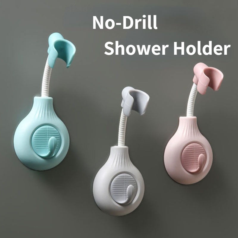 Giá Đỡ Đầu Vòi Hoa Sen Cố Định Không Cần Khoan Có Thể Điều Chỉnh Dành Cho Nhà Tắm