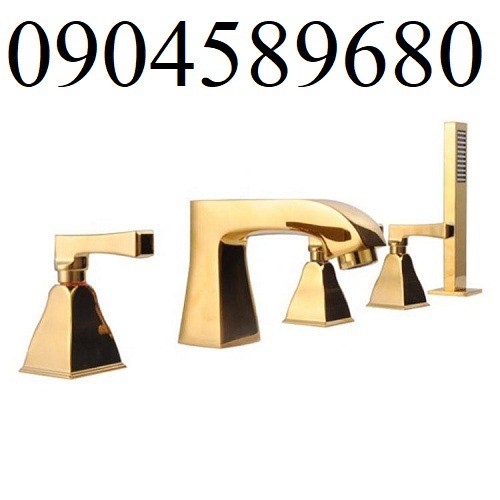 Vòi sen tắm bồn nóng lạnh mạ vàng Daelim HD369G