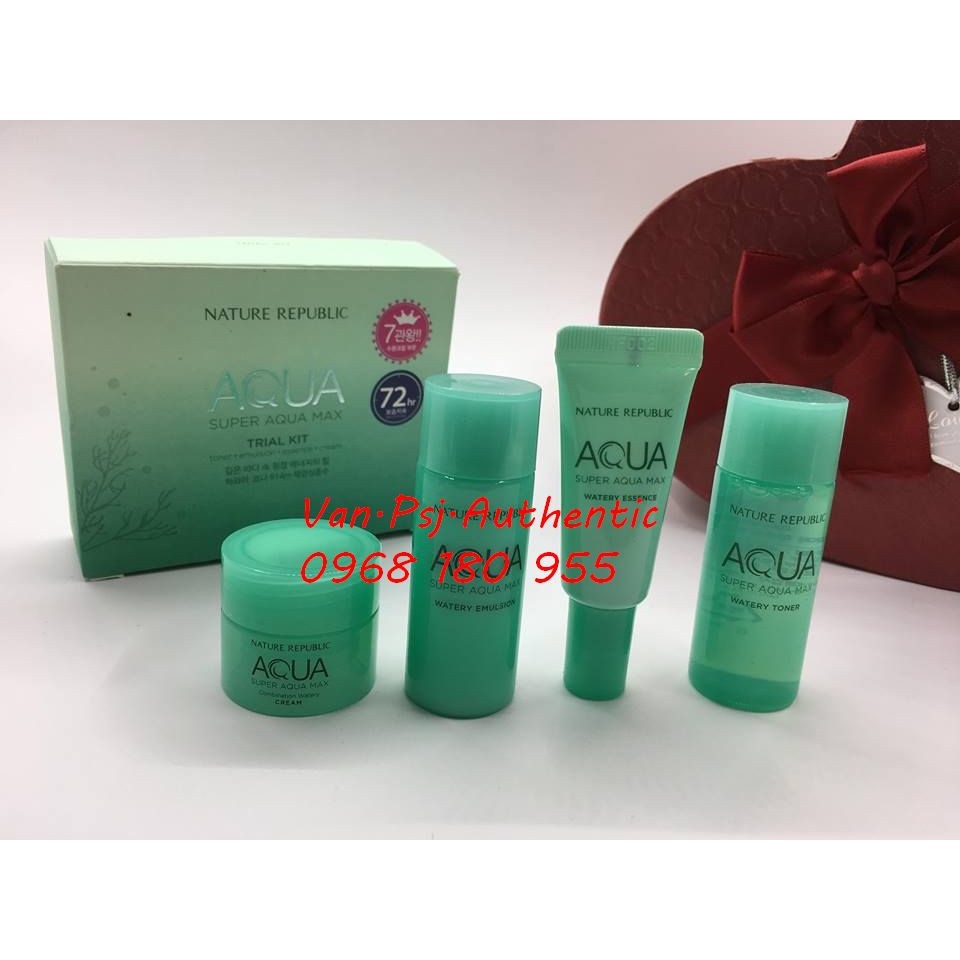SET DƯỠNG DA SUPER AQUA MAX TRIAL KIT