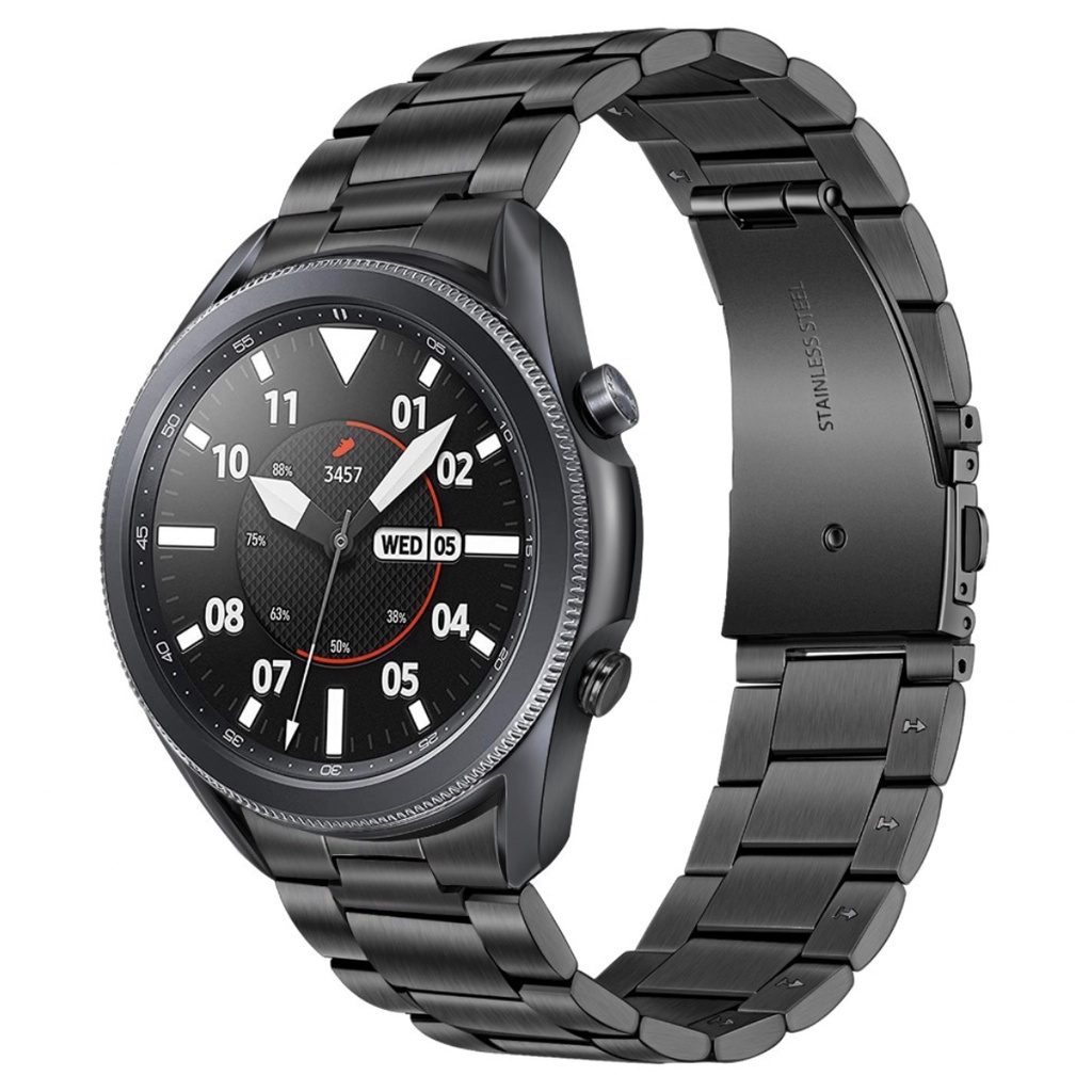 Dây thép ngàm cong chốt thông minh cho Galaxy Watch 3 45mm