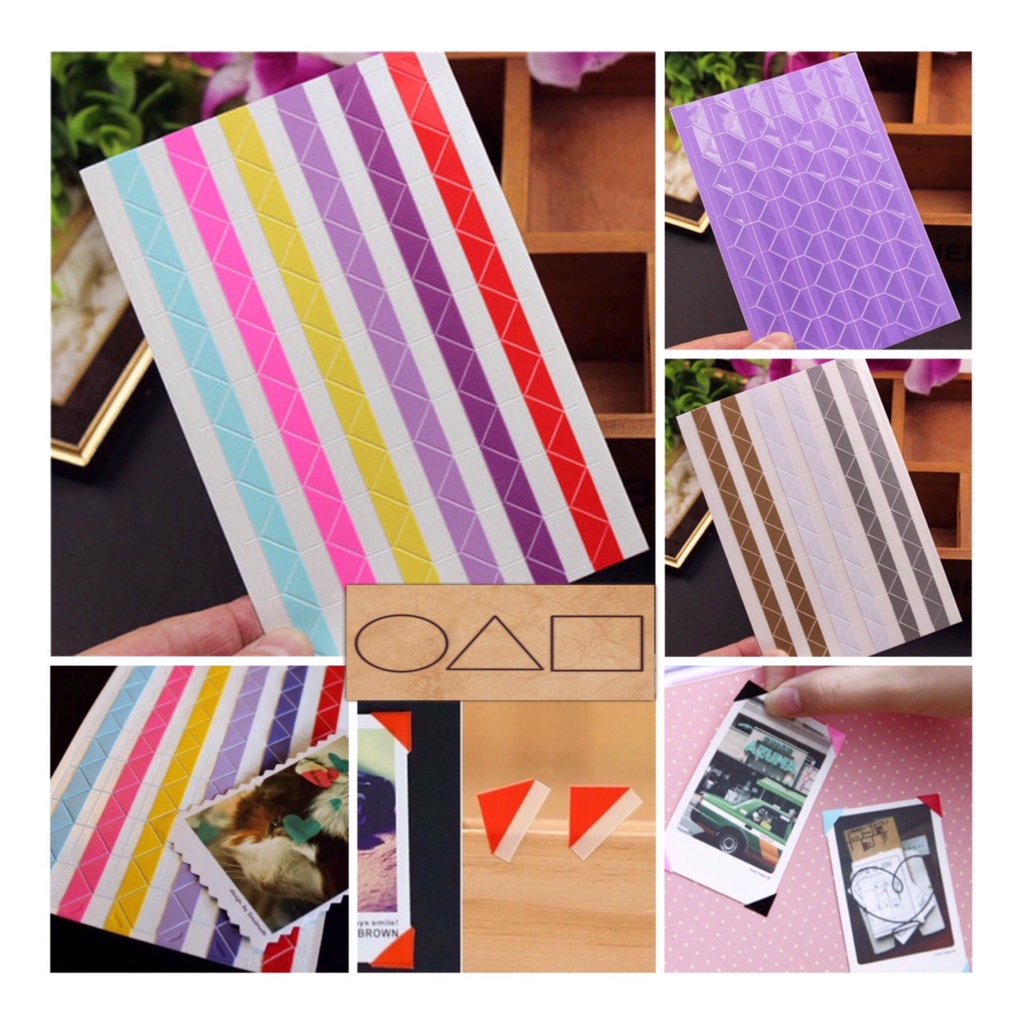 Sticker góc ảnh trang trí scrapbook, album, thiệp -