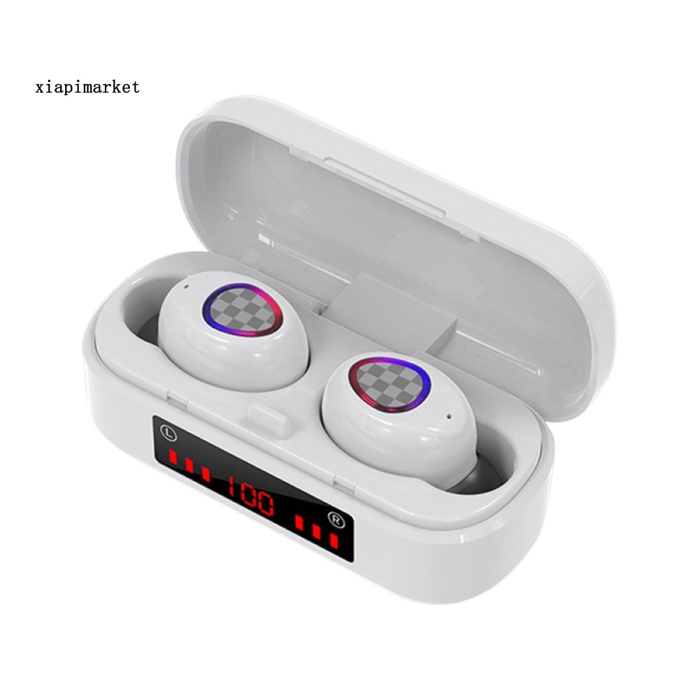 Bộ Tai Nghe Nhét Tai Không Dây Bluetooth 5.0 Hiển Thị V7 Tws