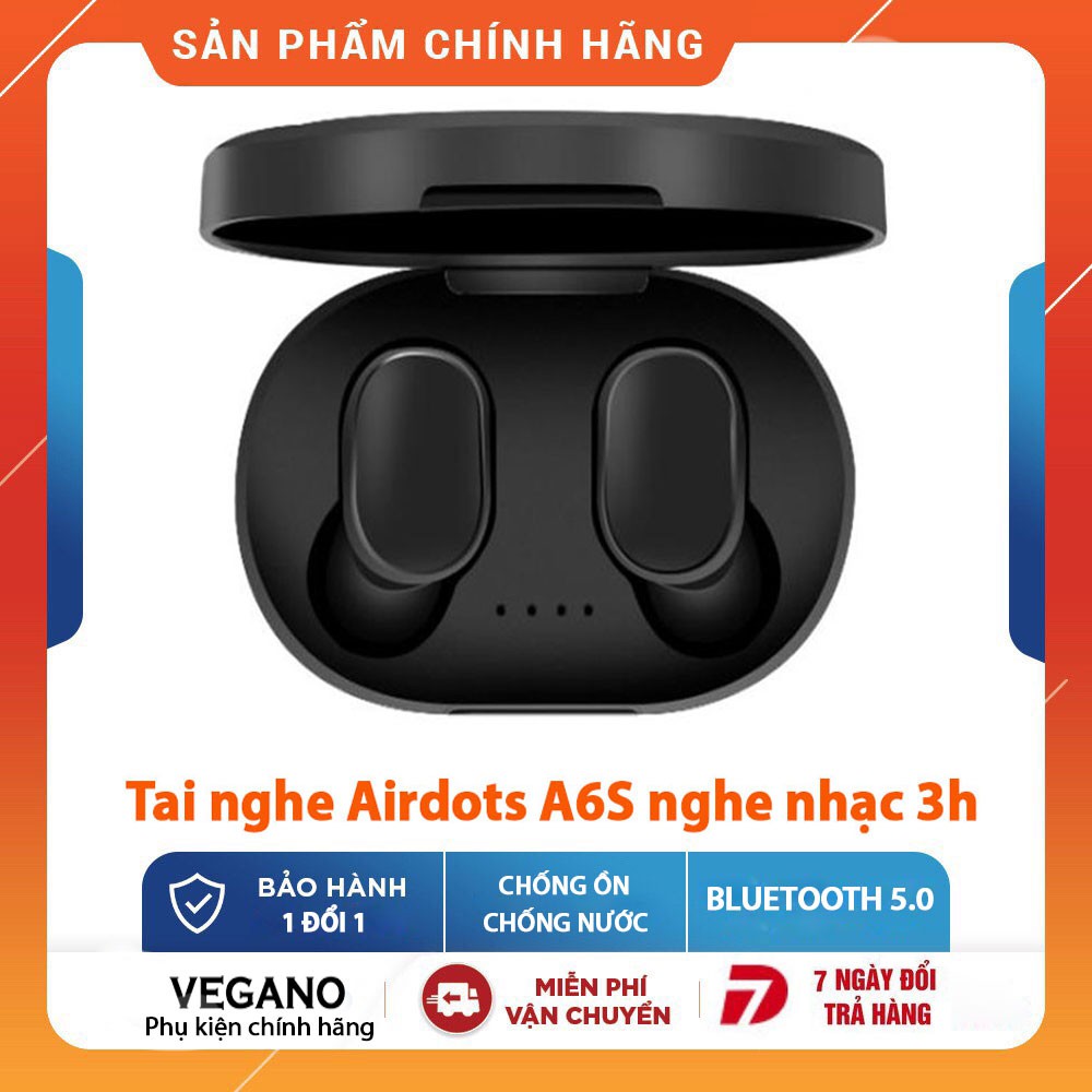 [Mã ELC2CCOIN hoàn 7% xu đơn 500K]Tai nghe Bluetooth không dây Airdots A6S chống ồn, chống nước cho người chơi thể thao