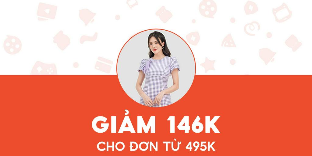 - Gumac - Giảm 146K cho Đầm tay bí phụ kiện DC07034