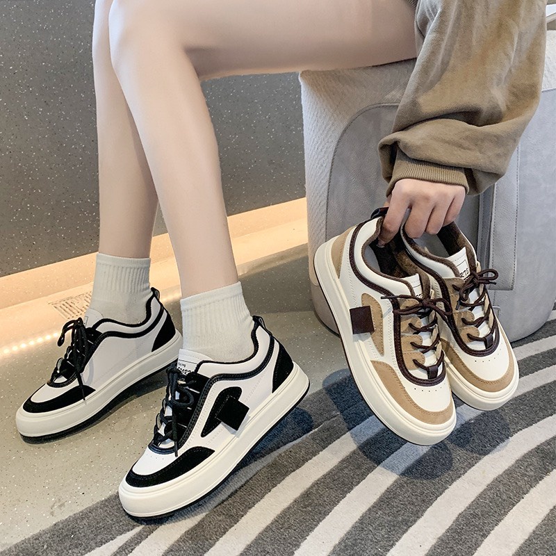 Giày sneaker nữ đẹp dáng thể thao đế cao 5cm thời trang phong cách hàn quốc -MS1682
