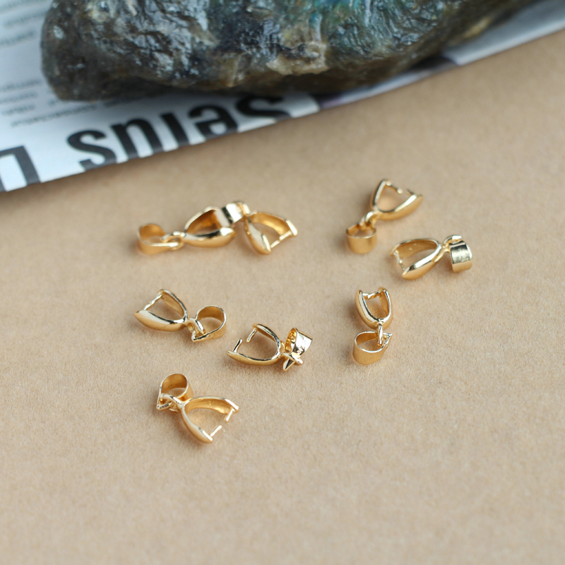 Kẹp Phụ Kiện Tự Làm Mặt Dây Chuyền Mạ Vàng 14K