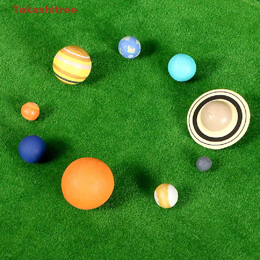 9PCS Simulation Solar System Earth Planet Model Figures Teaching Science Toy