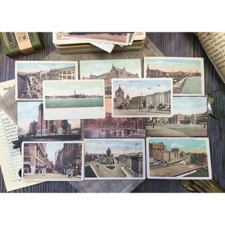 Sticker ảnh postcard cũ retro color