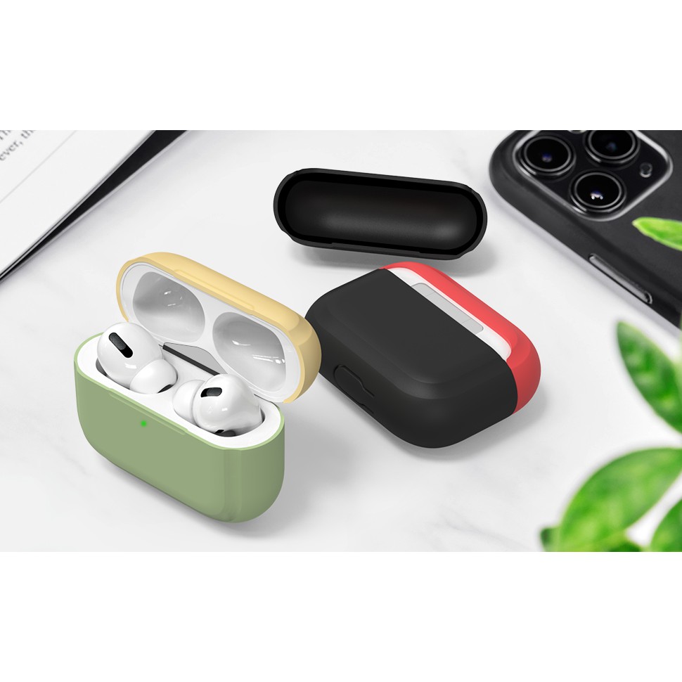 Ốp Airpods Pro Silicone Cao Cấp Đầu 2 Màu Chính Hãng Aha Style Amazon