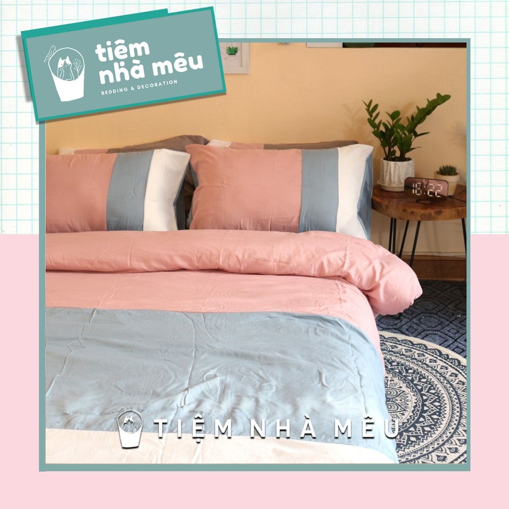 Bộ Chăn Ga Gối✨ m6/m8/2m- Full Size✨Cotton 80% Vỏ Gối , Drap , Vỏ Chăn Hoạ Tiết Gấu Cute Tiệm Nhà Mêu Hàng Cao Cấp