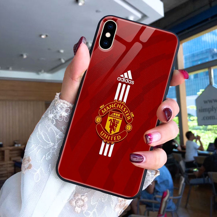 Ốp xịn logo manchester united thu hút nixon cho iphone 12mini/11pro/xs/max/xr/x/8/7/6/plus