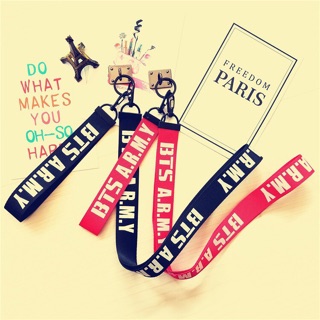 Strap BTS Army - móc khoá trang trí