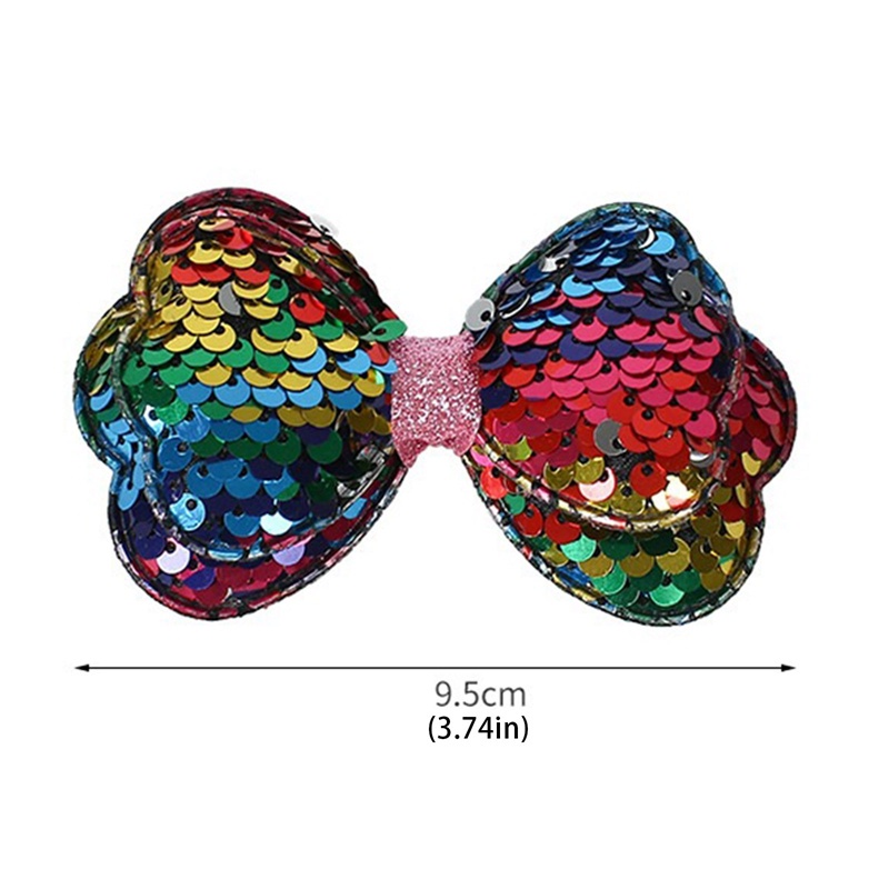 Kẹp Tóc Nơ Đính Kim Sa Lấp Lánh Cho Bé Giá Rẻ