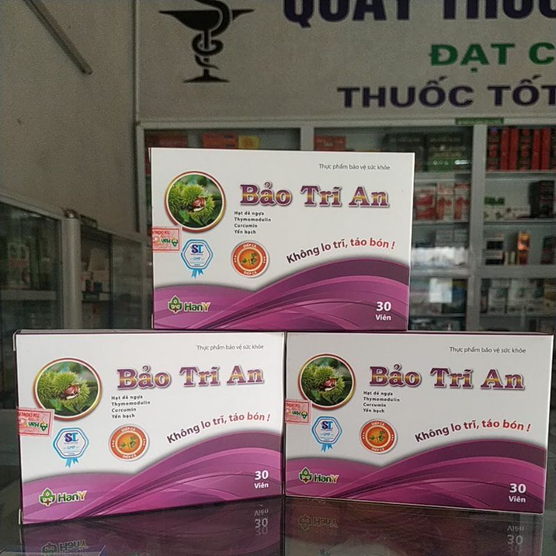 Combo 2hộp Viên uống Bảo Trĩ An  không lo táo bón, đau rát trĩ