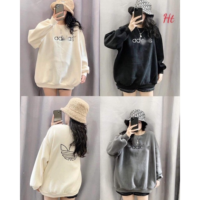 Áo sweart nỉ cotton hai mặt HT12