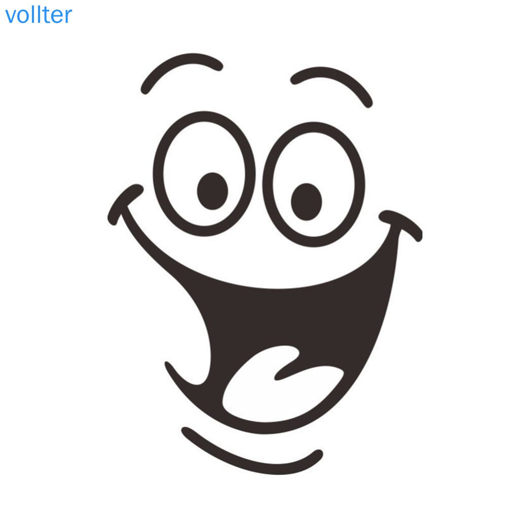 Sticker dán trang trí bồn vệ sinh đa năng hình mặt cười vui nhộn bằng PVC