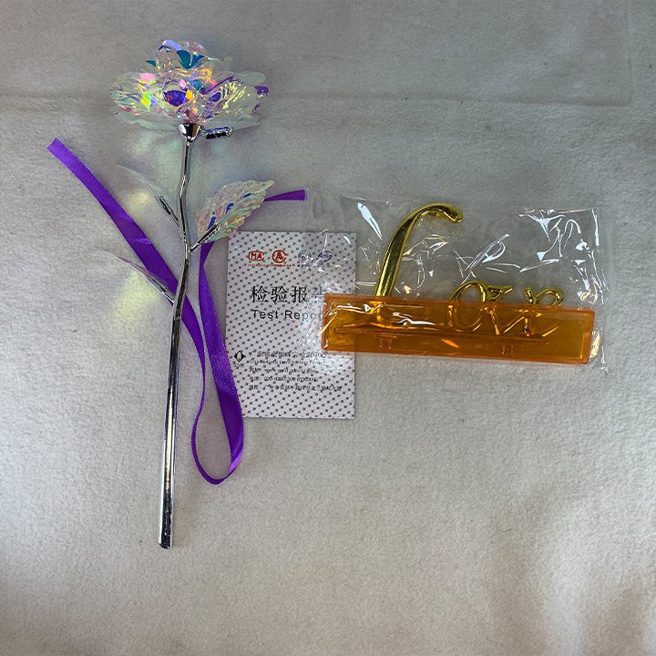 Hoa hồng galaxy phát sáng có chân đế LOVE mới | BigBuy360 - bigbuy360.vn