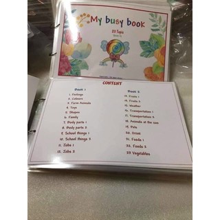 Học liệu bóc dán my busy book