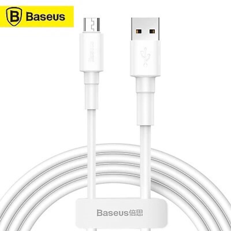💥Dây Cáp Sạc Micro USB Basues cho Oppo / Huawei / Xiaomi / Sam Sung Dài 1M - Dòng Điện 2A