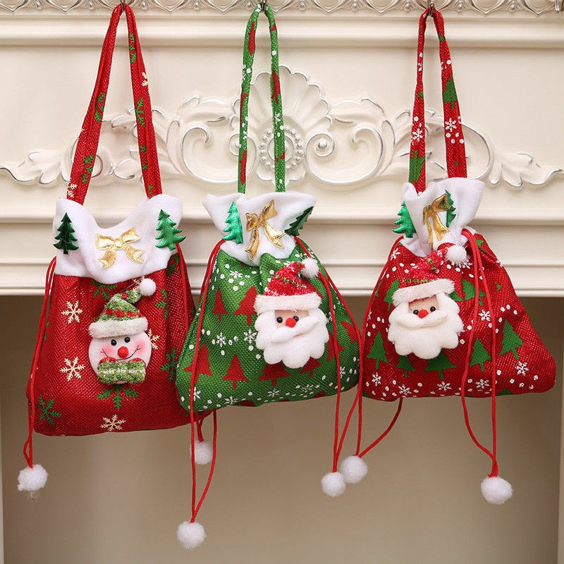 Túi Đựng Kẹo Hình Ông Già Noel Đáng Yêu