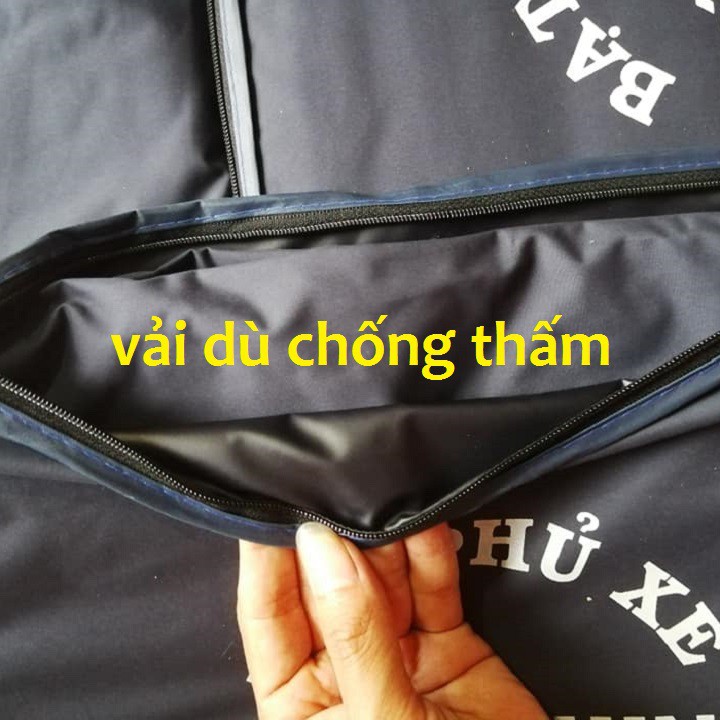 Áo phủ xe máy vừa cho xe số, xe điện, xe ga nhỏ - Vải dù DÀY, Đẹp