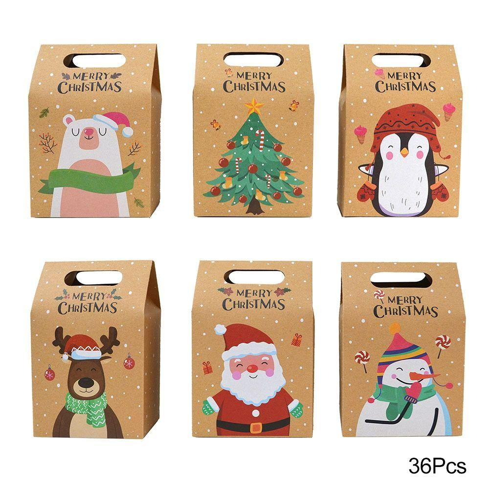 Bộ 24 Hộp Giấy Đựng Bánh Kẹo Giáng Sinh DIY