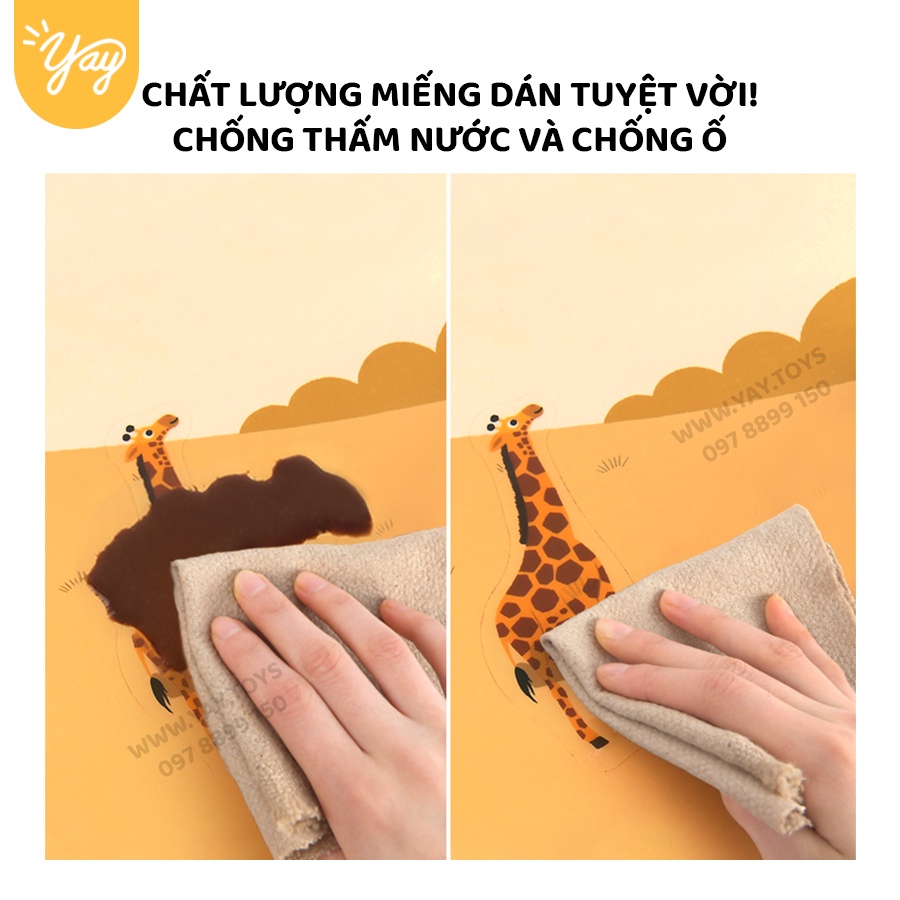 Hình Dán Dùng Được Nhiều Lần cho trẻ từ 3+- Reusable Sticker Mideer