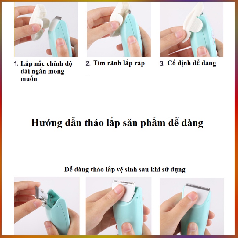 Tông Đơ Cắt Tóc TOIR Máy Êm, Khỏe, Dễ Dàng Sử Dụng Cho Tre Em