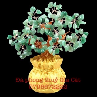 Cây tài lộc đá thach anh phong thuỷ thach anh kiểm định 20 cm