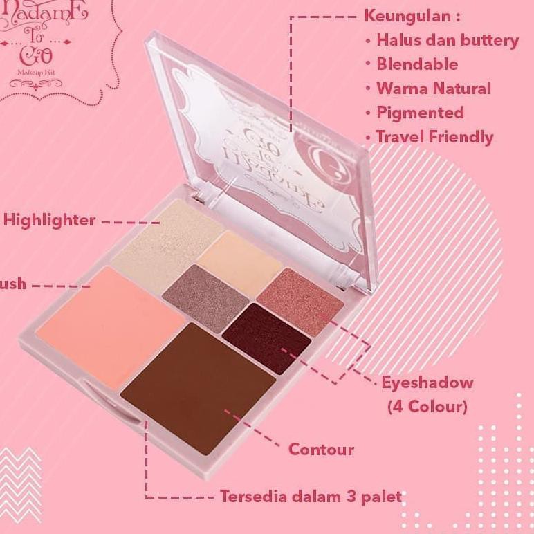 (hàng Mới Về) Bảng Phấn Mắt Code-713 Madame Gie Madame To Go - Face | BigBuy360 - bigbuy360.vn