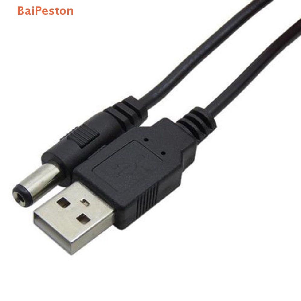 Dây Cáp Kết Nối Chuyển Đổi Cổng USB Sang Cổng 2.5 3.5 4.0 5.5mm 5V DC Màu Đen