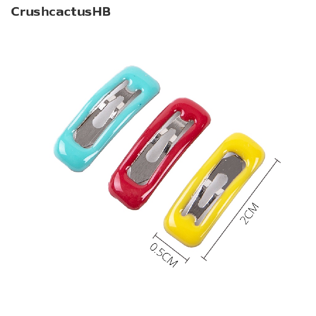Set 10 kẹp tóc mini 2cm làm phụ kiện búp bê Blyth OB11 1/6 1/12