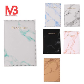 Ví Passport PU vân cẩm thạch thời trang nữ