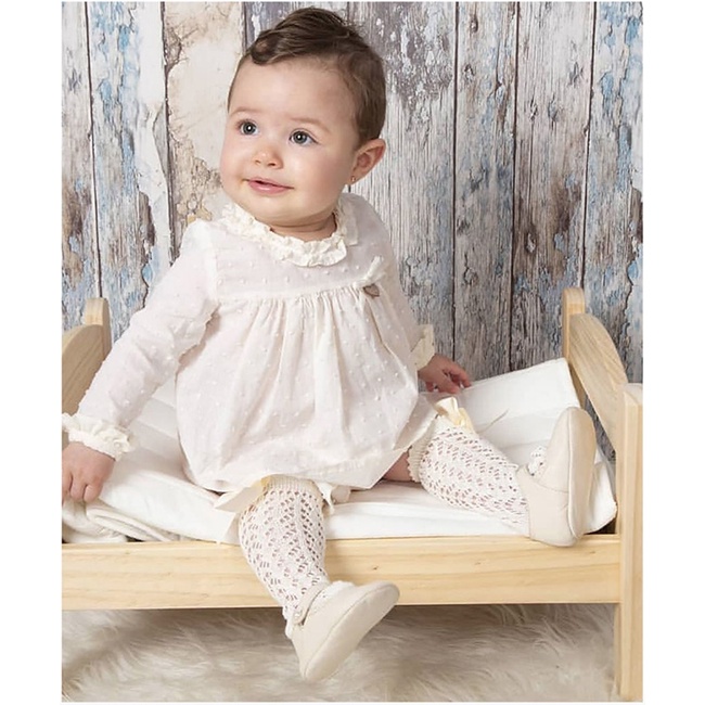 Đôi Vớ Cổ Cao Đính Nơ Thời Trang Mùa Hè Cho Bé Gái