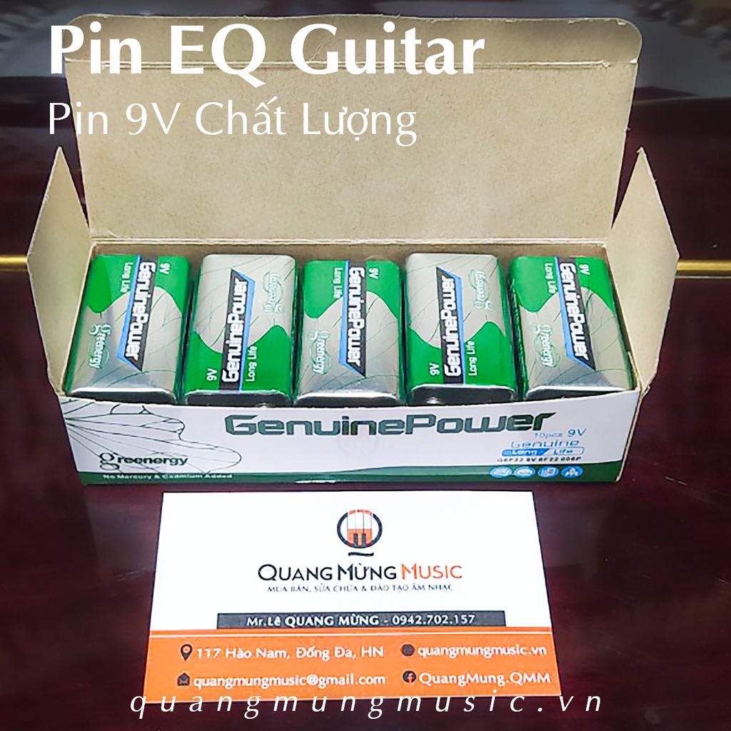 Pin EQ cho đàn Guitar [Pin 9v] Chất Lượng