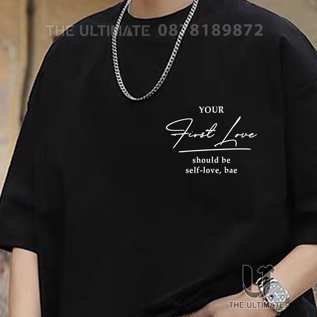 Áo phông First Love - áo ý nghĩa, động viên, khích lệ, quà tặng, form rộng tay lỡ 100% cotton co giãn