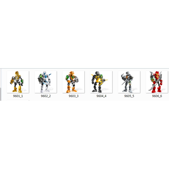 (CÓ SẴN）Đồ chơi lắp ráp mô hinh 9601 9606 figures Robots người máy robot Evo