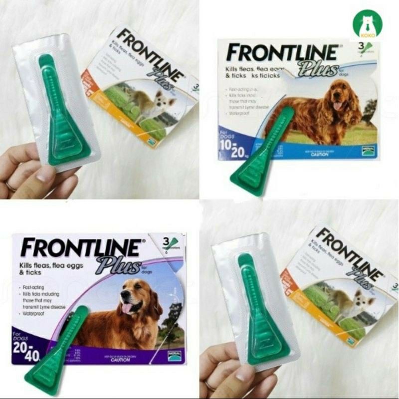nhỏ gáy phòng và trị ve rận bọ chét cho chó mèo FRONTLINE