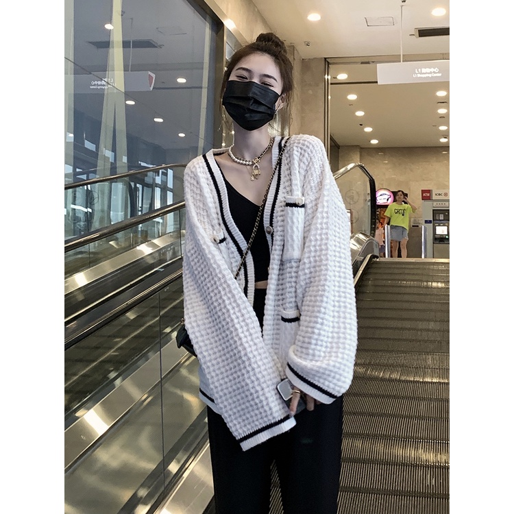 Áo khoác cardigan dệt kim tay dài thời trang thanh lịch cho nữ | BigBuy360 - bigbuy360.vn