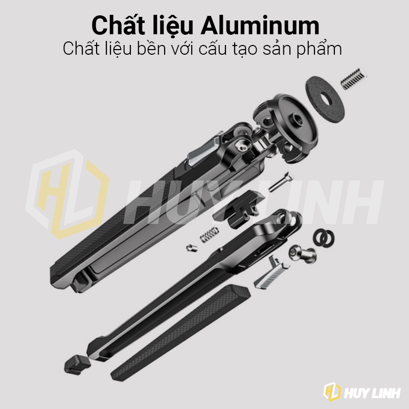 Giá đỡ 3 chân Ulanzi MT-37 Mini Metal Tripod Hợp Kim Nhôm