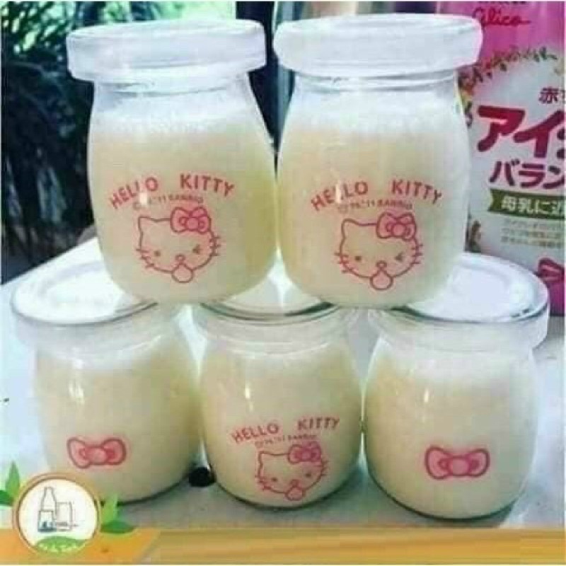 Combo 12 hũ thủy tinh làm sữa chua có nắp đậy loại đẹp