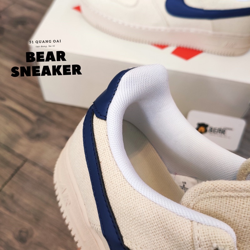 [Bear.sneaker] Giày AF1 Air Force 1 vải Canvas hàng SC.