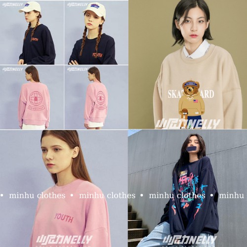 Áo nỉ nữ dài tay lót nhung Nelly