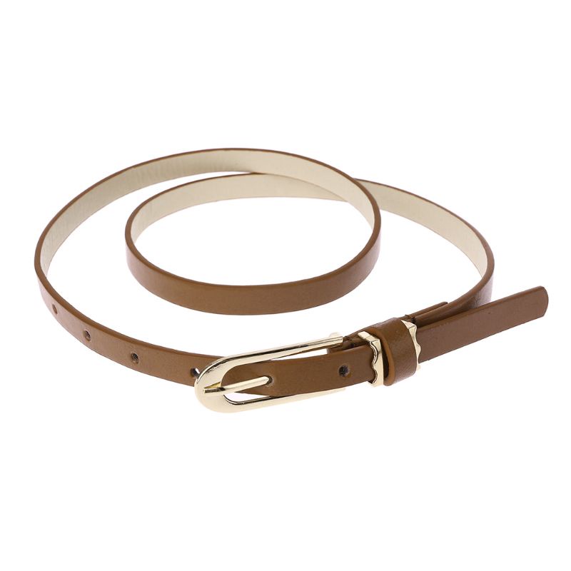 Thắt Lưng Da Bản Nhỏ Phối Khóa Thời Trang Cho Nữ