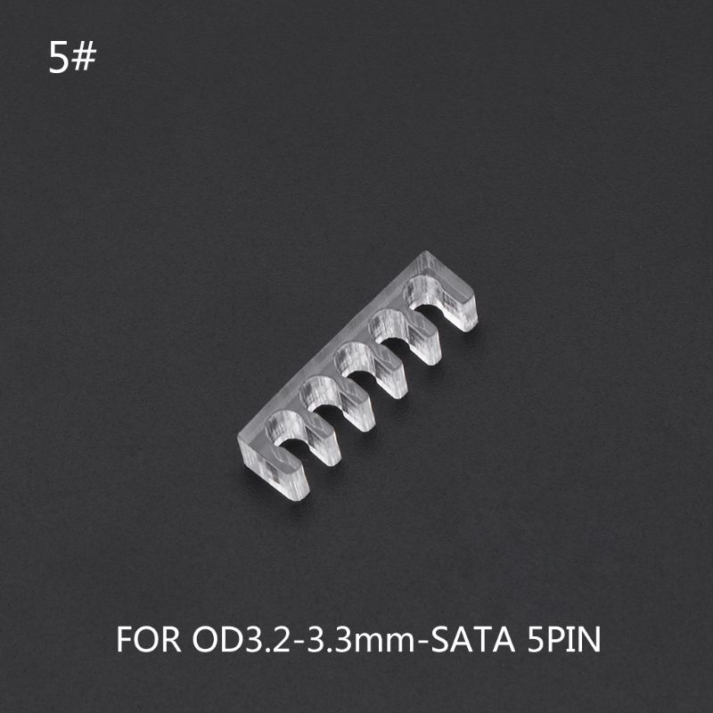 SUPB☀Transparent Acrylic Cable Comb Clear Dresser For 2 mm Cables 4/5/6/8/24 Pin PC