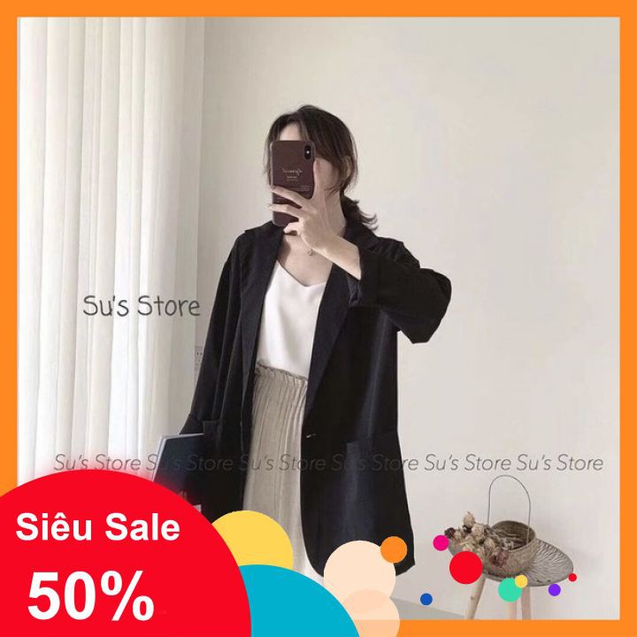 Áo Blazer form suông ❤️𝐒𝐈𝐄̂𝐔 𝐒𝐀𝐋𝐄 𝟓𝟎%🧡 Áo blazer tay lỡ phong cách Hàn quốc, chuẩn form, bao chất đẹp, hàng loại 1