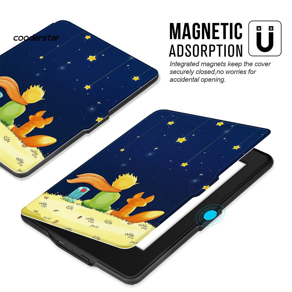 Bao Da Nắp Gập In Hình Hoàng Tử Bé Dễ Thương Cho Kindle Paperwhite