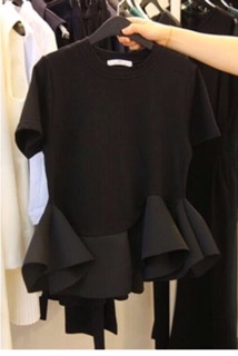Áo peplum giấu bụng , mẫu Hàn quốc